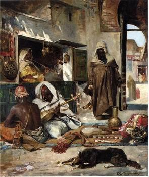 unknow artist Arab or Arabic people and life. Orientalism oil paintings 559